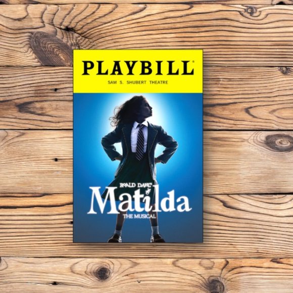 Matilda The Broadway Musical Playbill Refrigerator Fridge Locker Tool Box Magnet - Picture 1 of 2